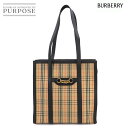 【未使用 展示品】 バーバリー BURBERRY ノバチェック トート バッグ キャンバス レザー ベージュ ブラック レッド 8006437 ゴールド 金具 ...