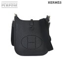 【未使用 展示品】 エルメス HERMES エブリン アマゾン TPM ショルダー バッグ トリヨンクレマンス ブラック W刻印 Evelyne TPM 【中古...