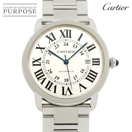 カルティエ Cartier ロンドソロ ドゥ カルティエ XL W6701011 メンズ 腕時計 デイト シルバー 自動巻き ウォッチ Ronde Solo de Cartier 【中古】 カルティエ Cartier ロンドソロ ドゥ カルティエ XL W6701011 メンズ 腕時計 デイト シルバー 自動巻き ウォッチ Ronde Solo de Cartier 【中古】