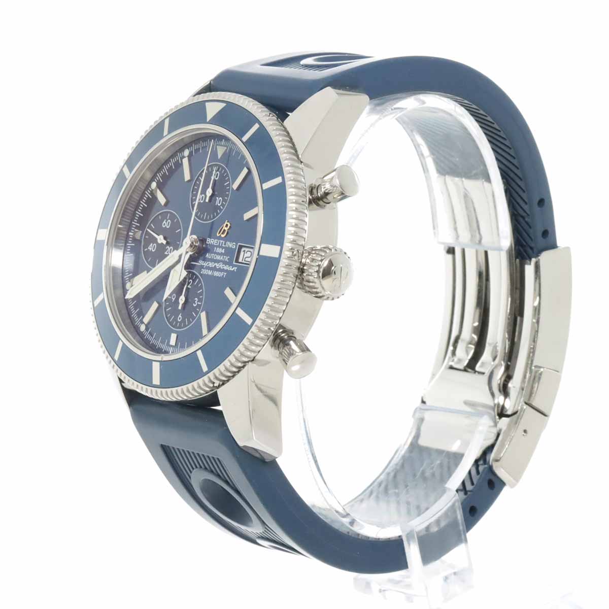 ブライトリング BREITLING スーパーオーシャン クロノグラフ A13320 メンズ 腕時計 デイト ブルー オートマ 自動巻き ウォッチ Superocean 【中古】