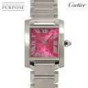 【新品仕上げ 済み】 カルティエ Cartier タンクフランセーズSM W51030Q3 2006年 クリスマス限定 レディース 腕時計 ピンク クォーツ ウォッチ Tank Francaise SM 【中古】