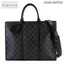 【新品同様】 ルイ ヴィトン LOUIS VUITTON モノグラム エクリプス サックプラ ホリゾンタル ジップ 2way ビジネス バッグ ブラック M45...