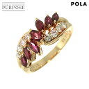 【新品同様】 ポーラ POLA 15号 リング ルビー 1.09ct ダイヤ 0.36ct K18 YG イエローゴールド 750 指輪 Ruby Diamond Ring【中古】(4)