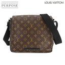 ルイ ヴィトン LOUIS VUITTON モノグラム マカサー ディストリクト PM ショルダー バッグ レザー ブラウン ブラック M40935 Distr...