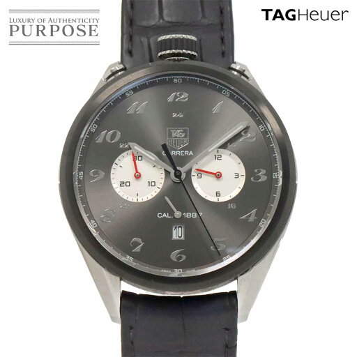タグホイヤー TAG Heuer カレラ クロノグラフ キャリバー1887 CAR2C14 200本限定 メンズ 腕時計 デイト グレー オートマ 自動巻き ウォッチ Carrera 【中古】 タグホイヤー TAG Heuer カレラ クロノグラフ キャリバー1887 CAR2C14 200本限定 メンズ 腕時計 デイト グレー オートマ 自動巻き ウォッチ Carrera 【中古】