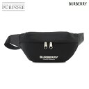 【未使用 展示品】 バーバリー BURBERRY ボディ バッグ ウエストポーチ ナイロン レザー ブラック 8049095 Body Bag 【中古】