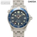 オメガ OMEGA シーマスター 300 プロフェッショナル コーアクシャル 2222 80 ボーイズ 腕時計 デイト ブルー 自動巻き ウォッチ Seamas...