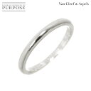 【新品同様】 ヴァンクリーフ & アーペル Van Cleef & Arpels タンドルモン #49 リング 幅2mm Pt プラチナ 指輪 Ring【中古】