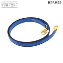 エルメス HERMES ケリー ボリード ショルダー ストラップ クシュベル エプソン ブルー ゴールド 金具 Shoulder strap 【中古】