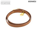エルメス HERMES ケリー ボリード ショルダー ストラップ クシュベル エプソン ゴールド ブラウン 小物 Shoulder Strap 【中古】