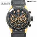 タグホイヤー TAG Heuer カレラ キャリバーホイヤー02 クロノグラフ コンビ CBG2A50 メンズ 腕時計 デイト K18PG スケルトン 自動巻き Carrera 【中古】