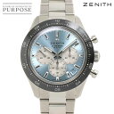 【未使用 展示品】 ゼニス ZENITH エルプリメロ クロノマスター スポーツ ヨシダ スペシャルエディション 03 3106 3600 メンズ 腕時計 デイト アイスブルー 自動巻き El Primero 【中古】