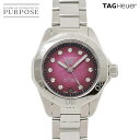 タグ ホイヤー TAG Heuer アクアレーサー プロフェッショナル200 デイト WBP2414 11P ダイヤモンド ルビーレッド オートマ 自動巻き ウォッチ Aquaracer 【中古】