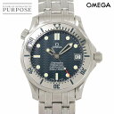 オメガ OMEGA シーマスター プロフェッショナル 2552 80 ボーイズ 腕時計 デイト ネイビー オートマ 自動巻き ウォッチ Seamaster 【中...
