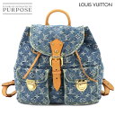 ルイ ヴィトン LOUIS VUITTON モノグラム デニム サック アド GM バックパック リュックサック ブルー M95056 Sac A Dos GM...