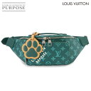 【未使用 展示品】 ルイ ヴィトン LOUIS VUITTON モノグラム ヘリテージ ラッシュ バムバッグ ボディ バッグ グリーン M12867 RFID ...