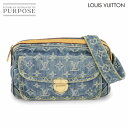 ルイ ヴィトン LOUIS VUITTON モノグラム デニム バムバッグ ウエスト ポーチ ボディ バッグ ブルー M95347 ゴールド 金具 Bum Ba...