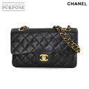 【新品同様】 シャネル CHANEL マトラッセ 23 チェーン ショルダー バッグ レザー ブラック A01113 ゴールド 金具 ヴィンテージ Matela...
