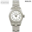 ロレックス ROLEX オイスターパーペチュアル 67230 U番 レディース 腕時計 ホワイト オートマ 自動巻き ウォッチ Oyster Perpetual...