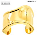 【新品同様】 ティファニー TIFFANY&CO. ボーン カフ バングル スモール 14.5cm K18 YG イエローゴールド 750 ブレスレット Bra...