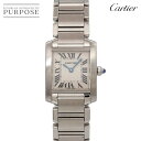 【新品仕上げ 済み】 カルティエ Cartier タンクフランセーズSM W51008Q3 レディース 腕時計 アイボリー クォーツ ウォッチ Tank Francaise 【中古】(2)