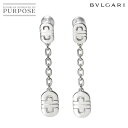 【新品同様】 ブルガリ BVLGARI パレンテシ ピアス K18 WG ホワイトゴールド 750 Earrings Pierced【中古】