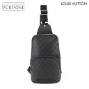 【新品同様】 ルイ ヴィトン LOUIS VUITTON ダミエ アンフィニ アヴェニュー スリング バッグ ボディ バッグ オニキス N41720 RFID ...
