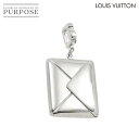 【新品同様】 ルイ ヴィトン LOUIS VUITTON レターモチーフ ペンダント トップ K18 WG ホワイトゴールド 750 チャーム Pendant Top【中古】