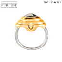 【新品同様】 ブルガリ BVLGARI パレンテシ キーリング YG イエローゴールドド 750 ステンレス キーホルダー key ring【中古】