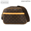 【美品】 ルイ ヴィトン LOUIS VUITTON モノグラム リポーター PM ショルダー バッグ ブラウン M45254 Reporter PM 【中古】