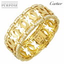【新品同様】 カルティエ Cartier アントルラセ ダイヤ ブレスレット 16.5cm K18 YG イエローゴールド 750 Diamond Bracel...