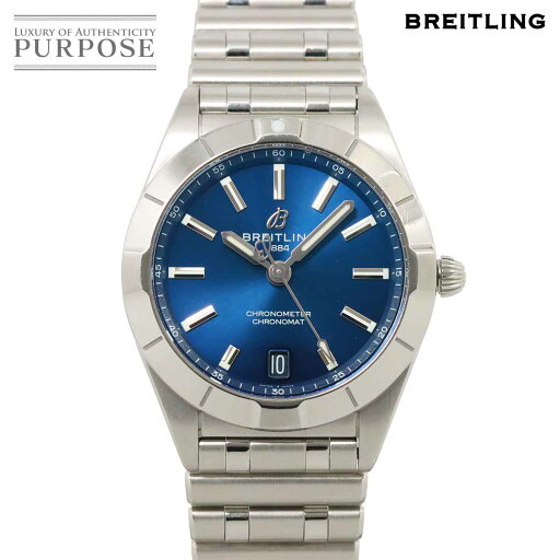 ブライトリング BREITLING クロノマット 32 A77310 レディース 腕時計 デイト ネイビー クォーツ Chronomat 【中古】 ブライトリング BREITLING クロノマット 32 A77310 レディース 腕時計 デイト ネイビー クォーツ Chronomat 【中古】