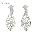 【新品仕上げ】 ダイヤ 0.05ct/0.05ct K18 WG イヤリング ホワイトゴールド 750 Diamond Earrings Clip-on 【中古】