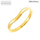 【新品同様】 ティファニー TIFFANY&Co. カーブド バンド 9号 リング K18 YG イエローゴールド 750 指輪 Curved Band Ring【中古】