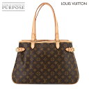 【未使用 展示品】 ルイ ヴィトン LOUIS VUITTON モノグラム バティニョール オリゾンタル トート バッグ ブラウン M51154 ゴールド 金具 Batignolles Horizontal 【中古】