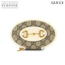 【未使用 展示品】 グッチ GUCCI ホースビット 1995 コインパース 小銭入れ GGスプリーム レザー ベージュ ホワイト 622040 ゴールド 金具 Horsebit 1955 Coin case 【中古】