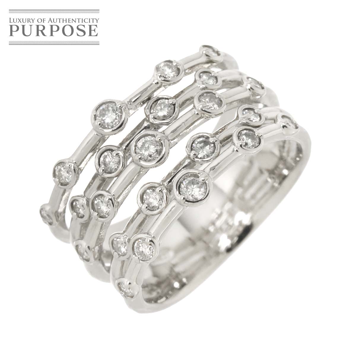【新品仕上げ】 リング 11号 ダイヤ 0.50ct Pt プラチナ 指輪 Diamond Ring【中古】(4)