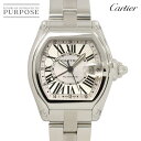 カルティエ Cartier ロードスターGMT W62032X6 メンズ 腕時計 デイト シルバー オートマ 自動巻き ウォッチ Roadster 【中古】