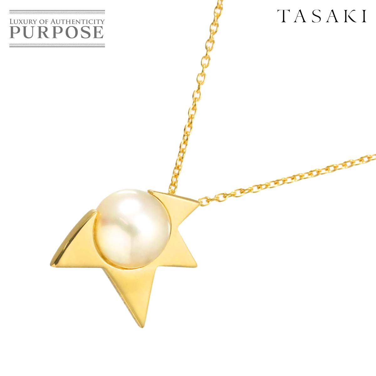 TASAKI タサキ ネックレス 18金 K18ホワイトゴールド