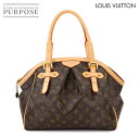 【未使用 展示品】 ルイ ヴィトン LOUIS VUITTON モノグラム ティボリ GM トート バッグ ブラウン M40144 ゴールド 金具 Tivoli GM 【中古】