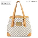 ルイ ヴィトン LOUIS VUITTON ダミエ アズール ハムステッド MM トート バッグ ホワイト N51206 Hampstead MM 【中古】