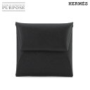 【新品 未使用】 エルメス HERMES バスティア コインケース 小銭入れ エプソン ブラック W刻印 Bastia 【中古】