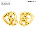 【新品同様】 ティファニー TIFFANY&Co. ハート イヤリング K18 YG イエローゴールド 750 Heart Earrings Clip-on【中古】