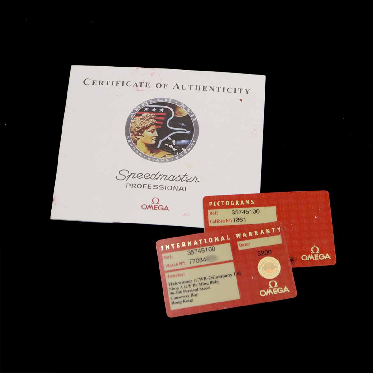 オメガ OMEGA スピードマスター プロフェッショナル アポロ17号 3574 51 月面着陸30周年記念 3000本限定 クロノグラフ メンズ 腕時計 手巻き ウォッチ Speedmaster 【中古】