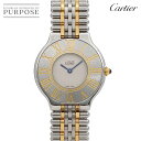 カルティエ Cartier マスト21 ヴァンティアンLM コンビ W10050F4 ヴィンテージ ボーイズ 腕時計 アイボリー クォーツ ウォッチ Must 21 【中古】
