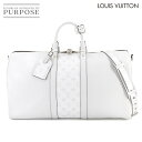 【未使用 展示品】 ルイ ヴィトン LOUIS VUITTON タイガラマ キーポル バンドリエール 50 2way ボストン ショルダー バッグ レザー オプティカルホワイト M30885 RFID Keepall Bandouliere 【中古】|詳細画像