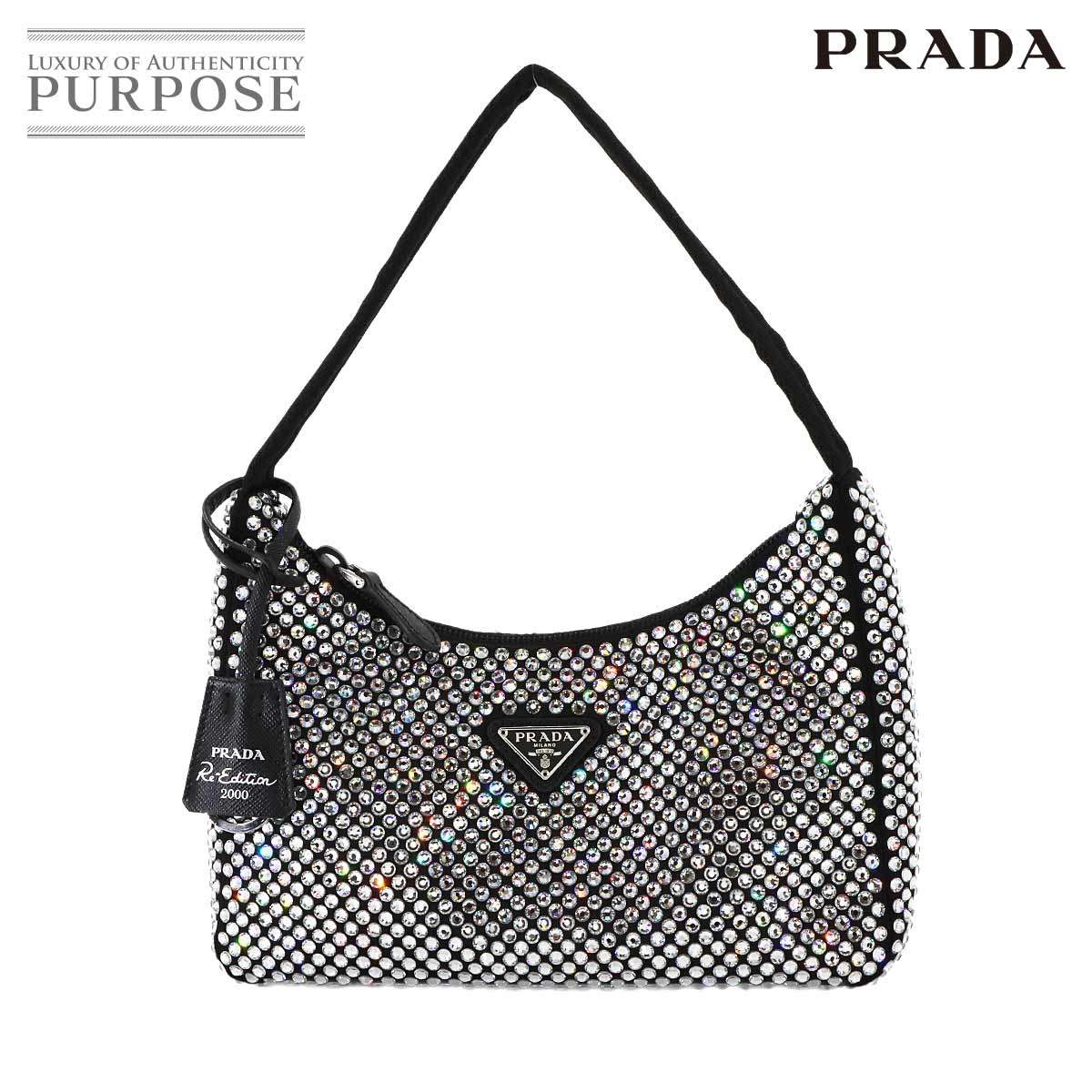 【希少】PRADA ロゴ入り ラインストーン サテン バケット バッグ 楽天市場】プラダ ハンドバッグ(素材(生地・毛糸)サテン)の通販