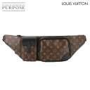 【新品同様】 ルイ ヴィトン LOUIS VUITTON モノグラム マカサー クリストファー バム バッグ ボディ ウエスト ポーチ ブラック M45337 ...