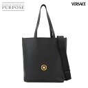 【未使用 展示品】 ヴェルサーチェ VERSACE メデューサ 2way トート ショルダー バッグ レザー ブラック 1011793 ゴールド 金具 Medusa Bag 【中古】