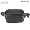 【新品同様】 ルイ ヴィトン LOUIS VUITTON タイガラマ バムバッグ アウトドア ボディ バッグ ノワール M30245 ブラック Outdoor Bumbag 【中古】(4)